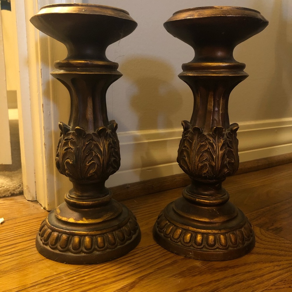Bronze Candle Holders